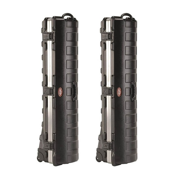 SKB Cases ATA Deluxe Hard Plastic 49 Golf Bag Storage Travel Case, 2 Pack