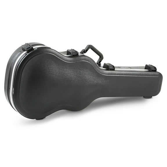 SKB Cases Acoustic Dreadnought Deluxe and 12-String Guitars Hardshell Case with Contoured Arched Lid, TSA Latch, Over-Molded Handle, and EPS Foam Interior