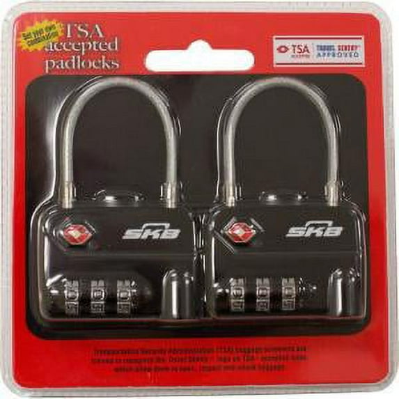 SKB PRODUCTS - STEPHEN GOULD 2PK TSA CABLE COMBINATION PADLOCK