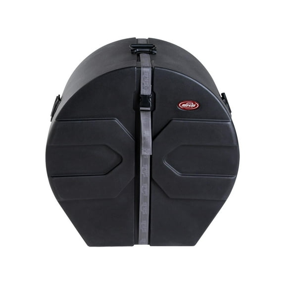 SKB 16 x 24 Bass Drum Case with Padded Interior, Roto-X Pattern, 90-Degree Sure Grip Handles, and Pedestal Feet
