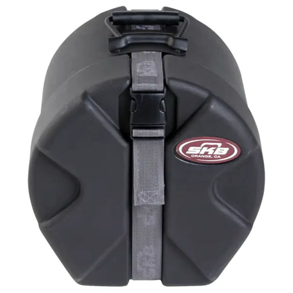 SKB 8" x 8" Tom Case with Padded Interior and D-Shaped Drum Design, Black
