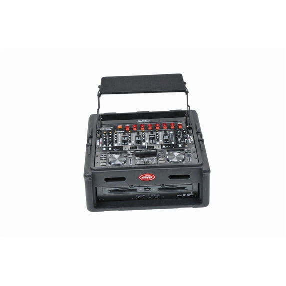 SKB Roto Rack/Mixer Console, 10U Slanted Rackmount on top, 2U Rackmount in Front