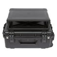 thumbnail image 1 of SKB 2U iSeries 13 Inch Injection Molded Fly Rack with Built-In Wheels and Handle, Black, 1 of 12