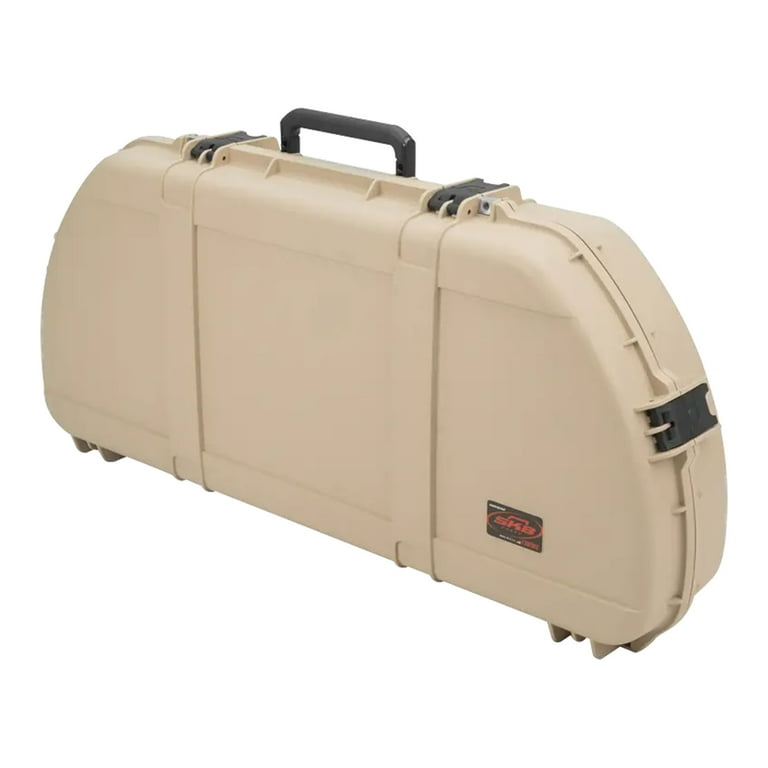 archery tackle bag SKB Hard Protective Storage Case for Archery Bow and Arrows, iSeries Shaped  Bow Case, Tan