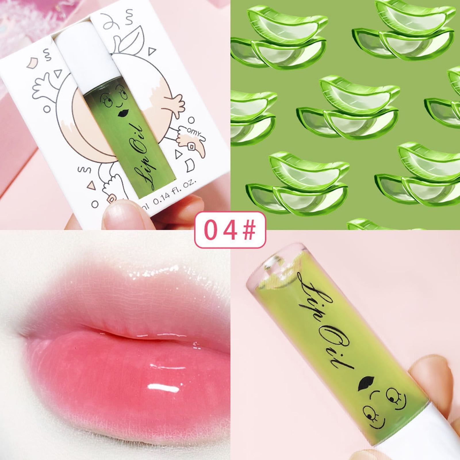 SKBEY Lip Gloss Containers Lime Lip Chapped Lip Moisturizer Walk Bead