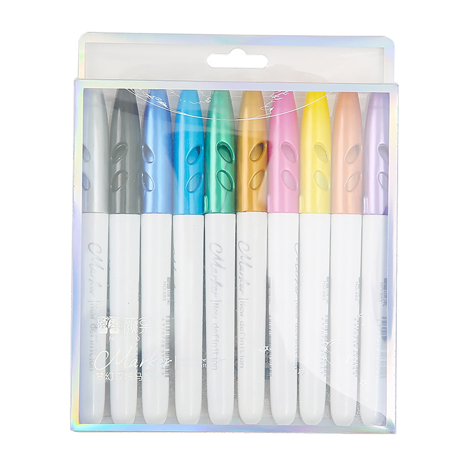 SKDOGDT Mr. Pen- Double Line Outline Markers, Shimmer Markers, Self ...