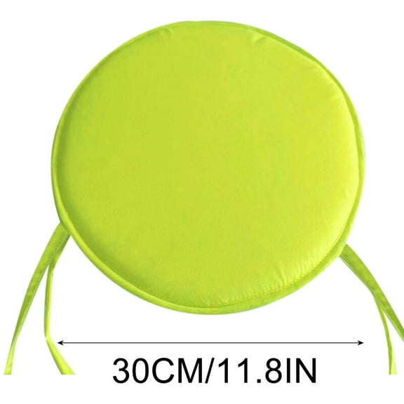 SKDOGDT Round Cushions with Ties for Bar Stool, Breathable Round Chair Pads Seat Cushions with Anti-Slip Mat (11.81 in)