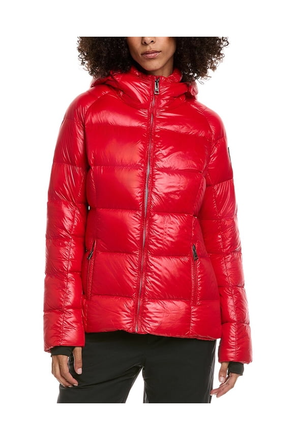 womens  Elsa Solid Jacket, 10, Red