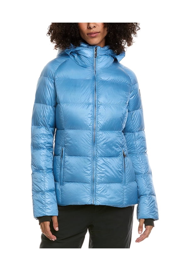 womens Elsa Solid Jacket, 2, Blue