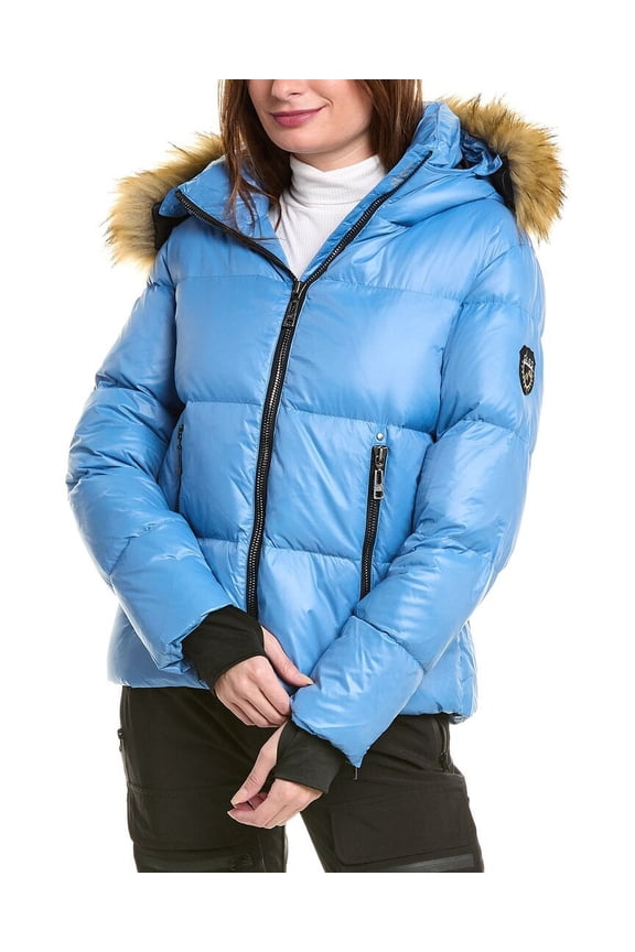 womens Jocelyn Ultra Puffy Jacket, 16, Blue