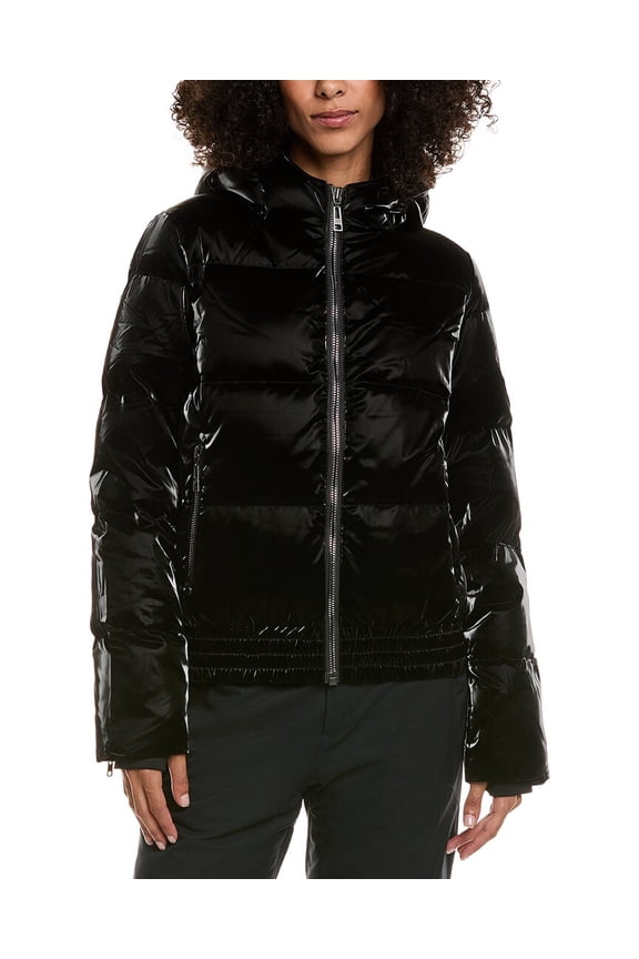 womens  Miki Puffer Down Jacket, 12, Black