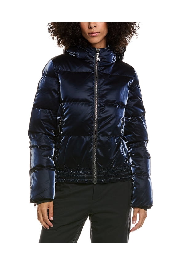 womens Miki Puffer Down Jacket, 8, Blue