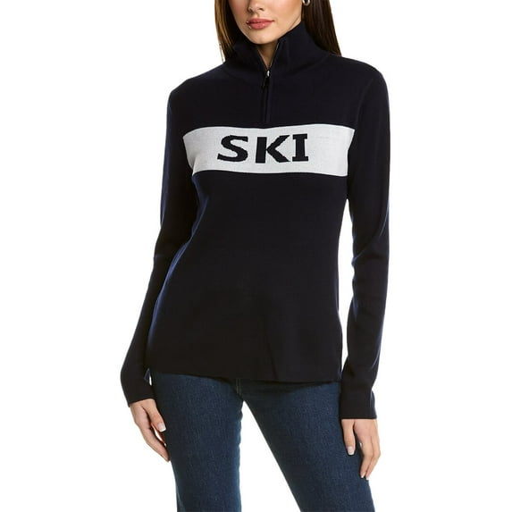 SKEA womens Reed Ski Wool-Blend Sweater, XS, Blue