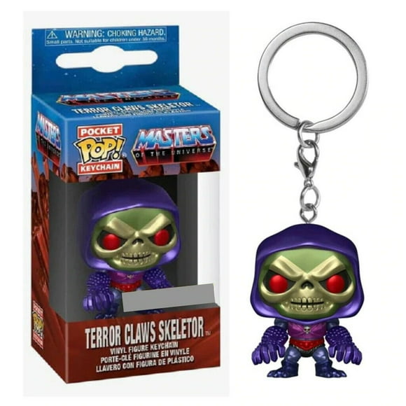 SKELETOR (TERROR CLAWS) (METALLIC) (HOT TOPIC EXCLUSIVE STICKER) (MASTERS OF THE UNIVERSE) (MOTU) FUNKO POCKET POP KEYCHAIN