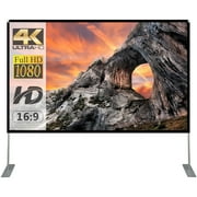 SKERELL Deal for 100 inch Portable Projector Screen with Stand,4K 169 Outdoor Movie Screen with Carry Bag
