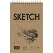 SKETCH Book. Wire Bound. Pad Style. Multi-Media. 5.5 x 8.5 TS25S