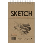 SKETCH Book. Wire Bound. Pad Style. Multi-Media. 5.5 x 8.5