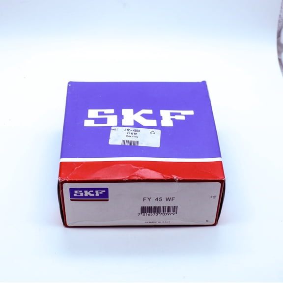 SKF FY 45 WF Square Flanged Cast Iron Ball Bearing Unit With Eccentric Locking