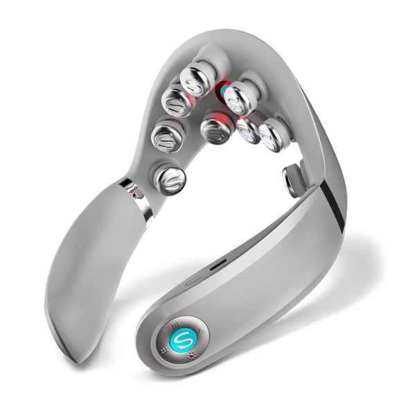 SKG Neck Massager with Heat, Cordless Vibration Infrared Neck Massager Deep Tissue for Pain Relief, Portable Electric Massager Smart Neck Relaxer Use at Car Home Office G7 PRO-E