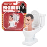 Skibidi Toilet 1:64 Diecast Vehicle- Classic Skibidi Toilet, , YouTube Animation Sensation, 1:64 Iconic Character Collection, Collect All 4, Officially Licensed Action Merch
