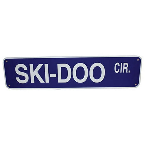 SKI DOO CIR. - ALUMINUM STREET SIGN 6" X 24"