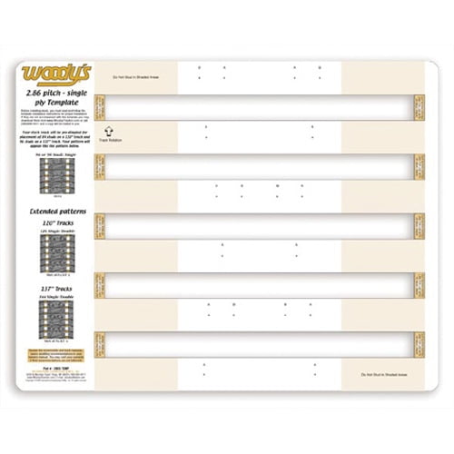 Woodys 286s-temp-3 Ski-doo Template 2.86 Pitch Track