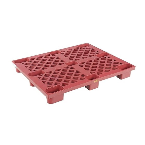 SKID-20 High Density Polyethylene Nestable Skid 39-1/8 In. x 46-7/8 In. x 5-1/2 In. 3,300 Lb. Capacity Red