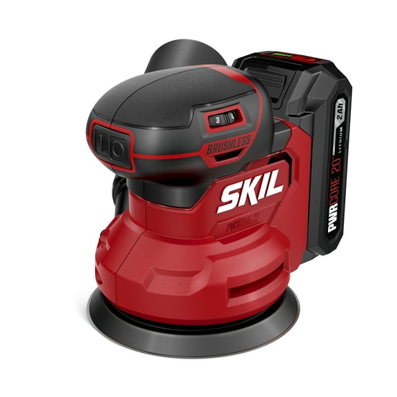 SKIL 20V Brushless Random Orbital Sander Kit Including 20V 2.0Ah battery and Charger-SR7603B-10