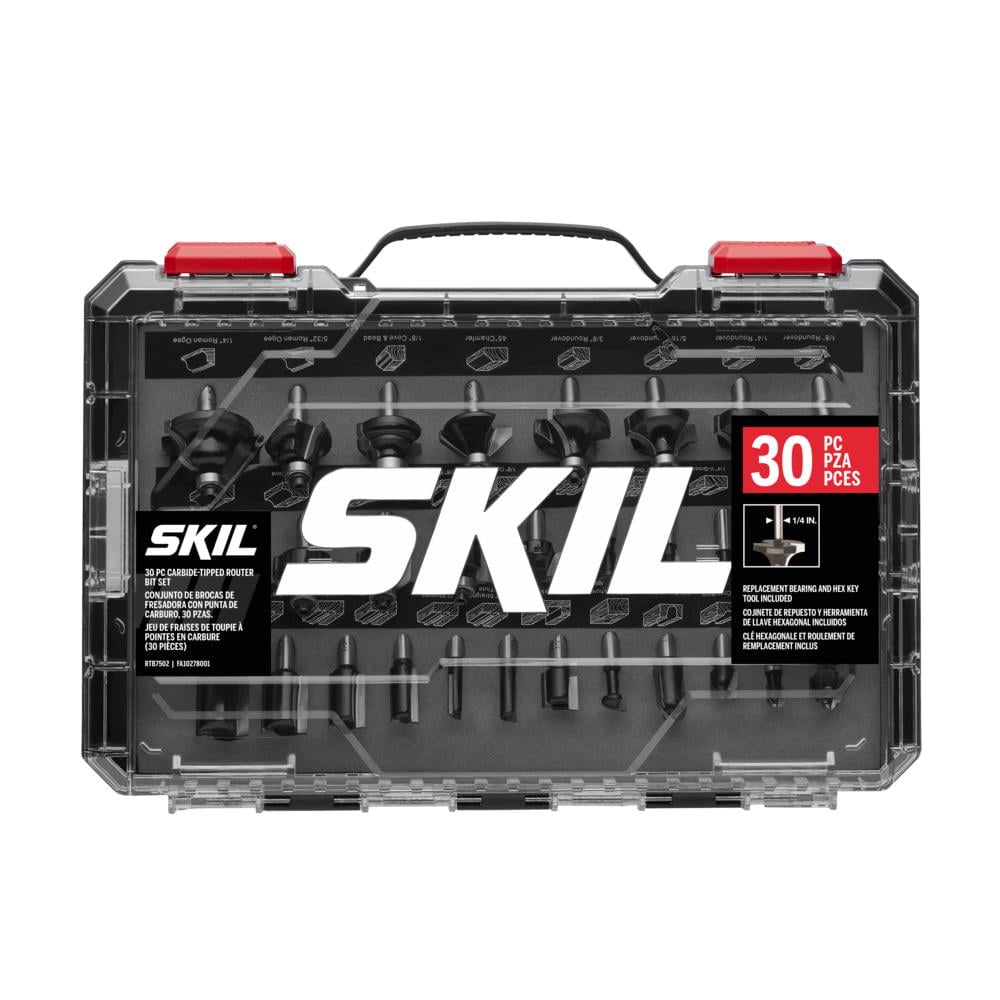 SKIL 30 -Piece Carbide-tipped Router Bit Set - Walmart.com