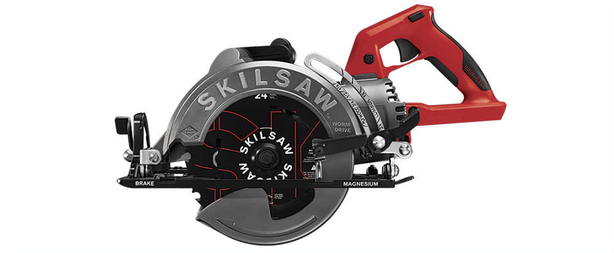 SKIL 48V 7-1/4 in. Cordless Brushless Worm Drive Circular Saw Kit (Battery   Charger)