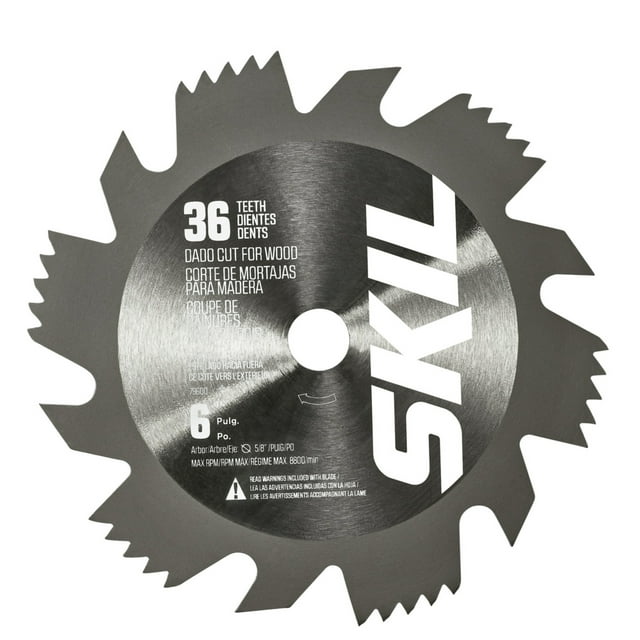 SKIL 6 In. Dado Set, Saw Blade for Table Saws, fits SKIL Model SPT99