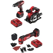 SKIL Brushless 12V Cordless Drill Driver, Circular Saw, and Oscillating Multi Tool Kit