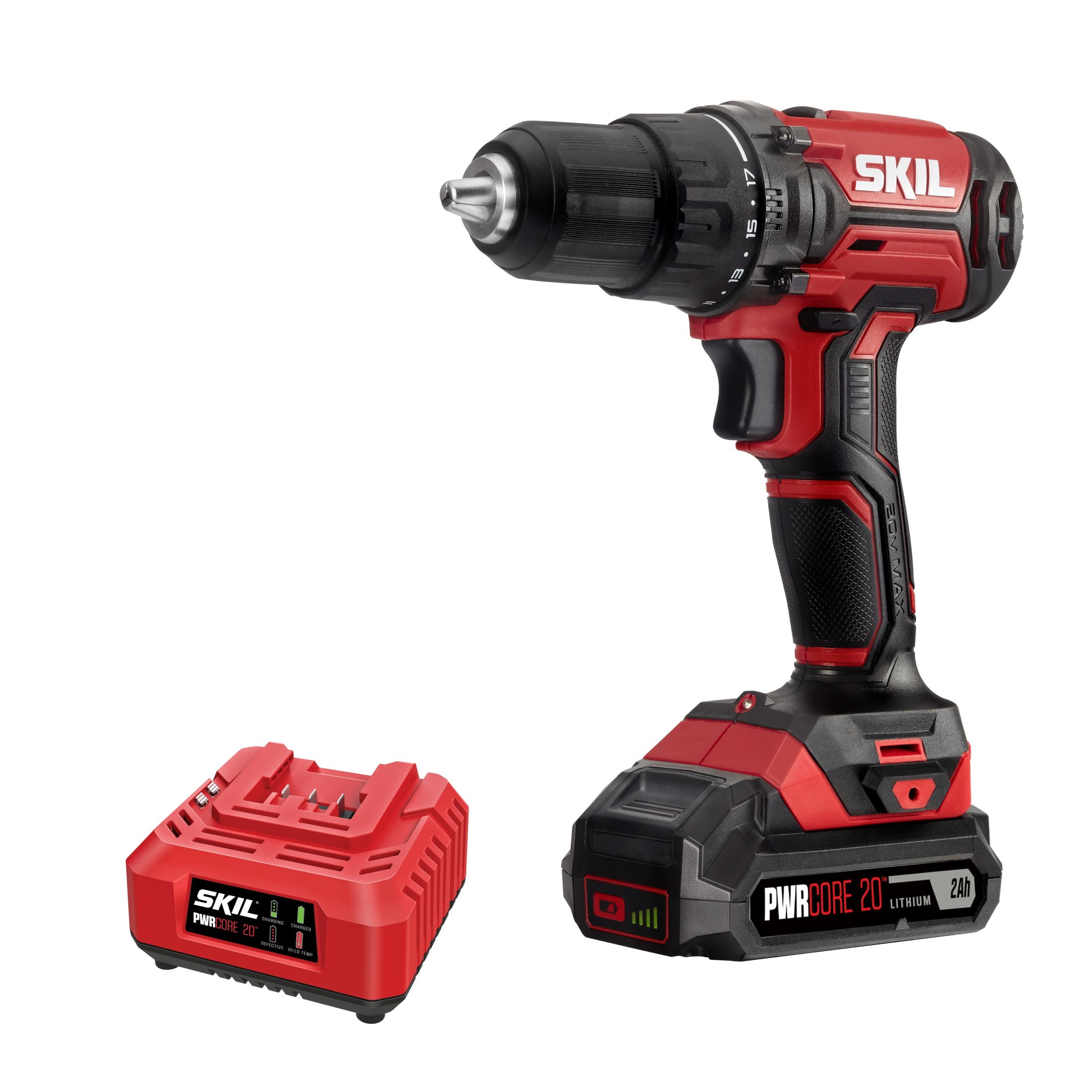 SKIL DL527502 20V 1/2'' Drill Driver Kit with 2.0 Ah Lithium Battery & Charger