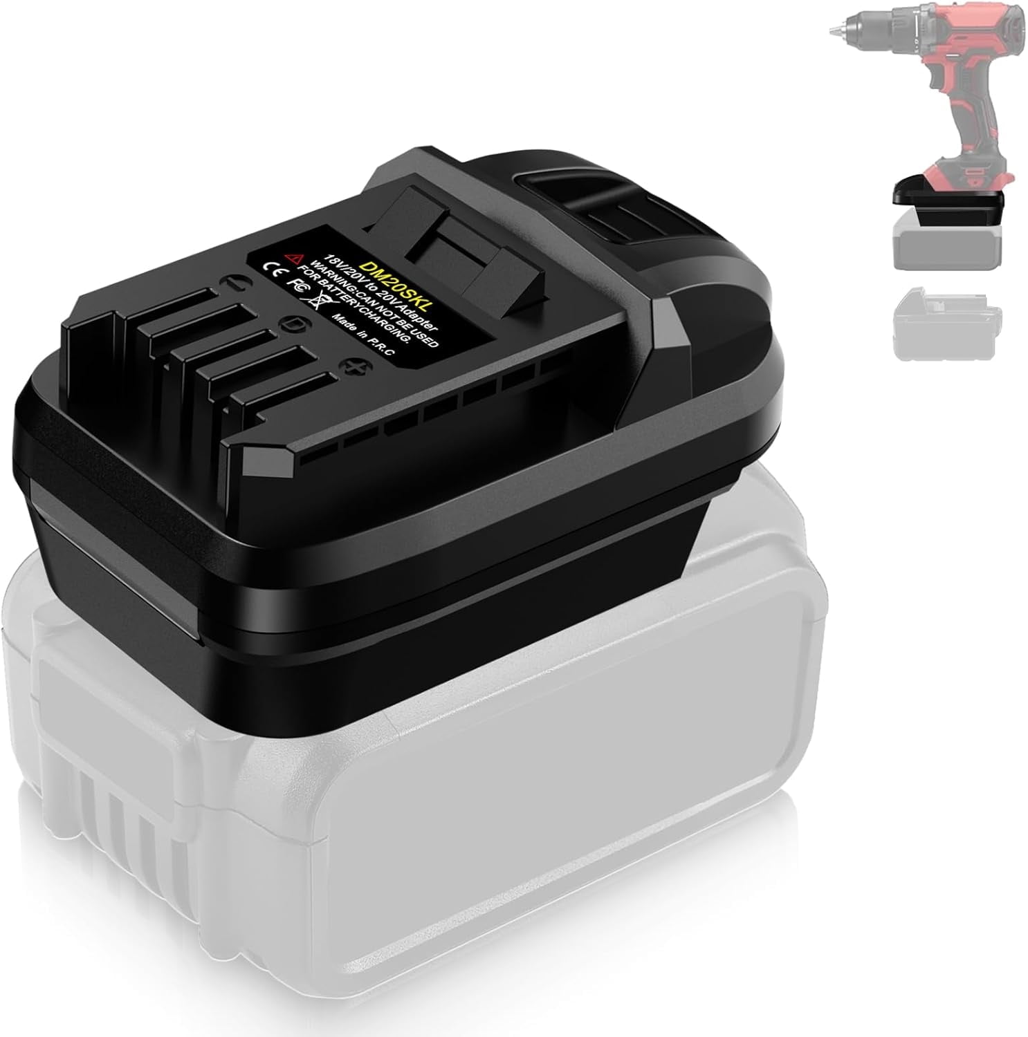 for SKIL-PWR CORE 20 20V Battery Adapter,Adaptor for Mil*wau*kee M18 18V for De*walt 20V Battery Converter to for SKIL-PWR CORE 20 20V Li-ion Battery,for SKIL PWR CORE 20 20V Cordless Power Tools