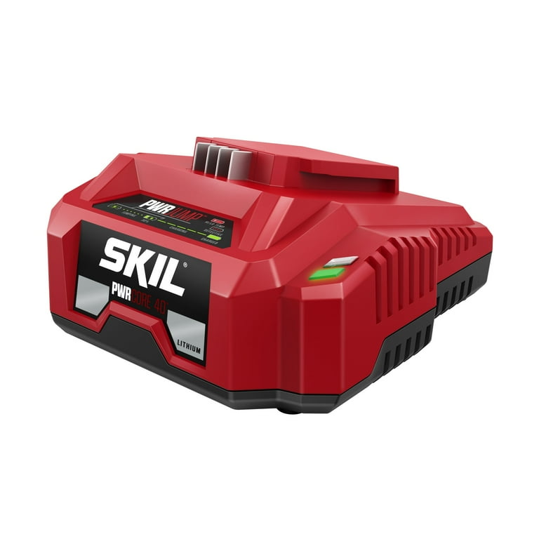SKIL PWR CORE 40 40V Battery Charger, Auto PWR JUMP, LED Status