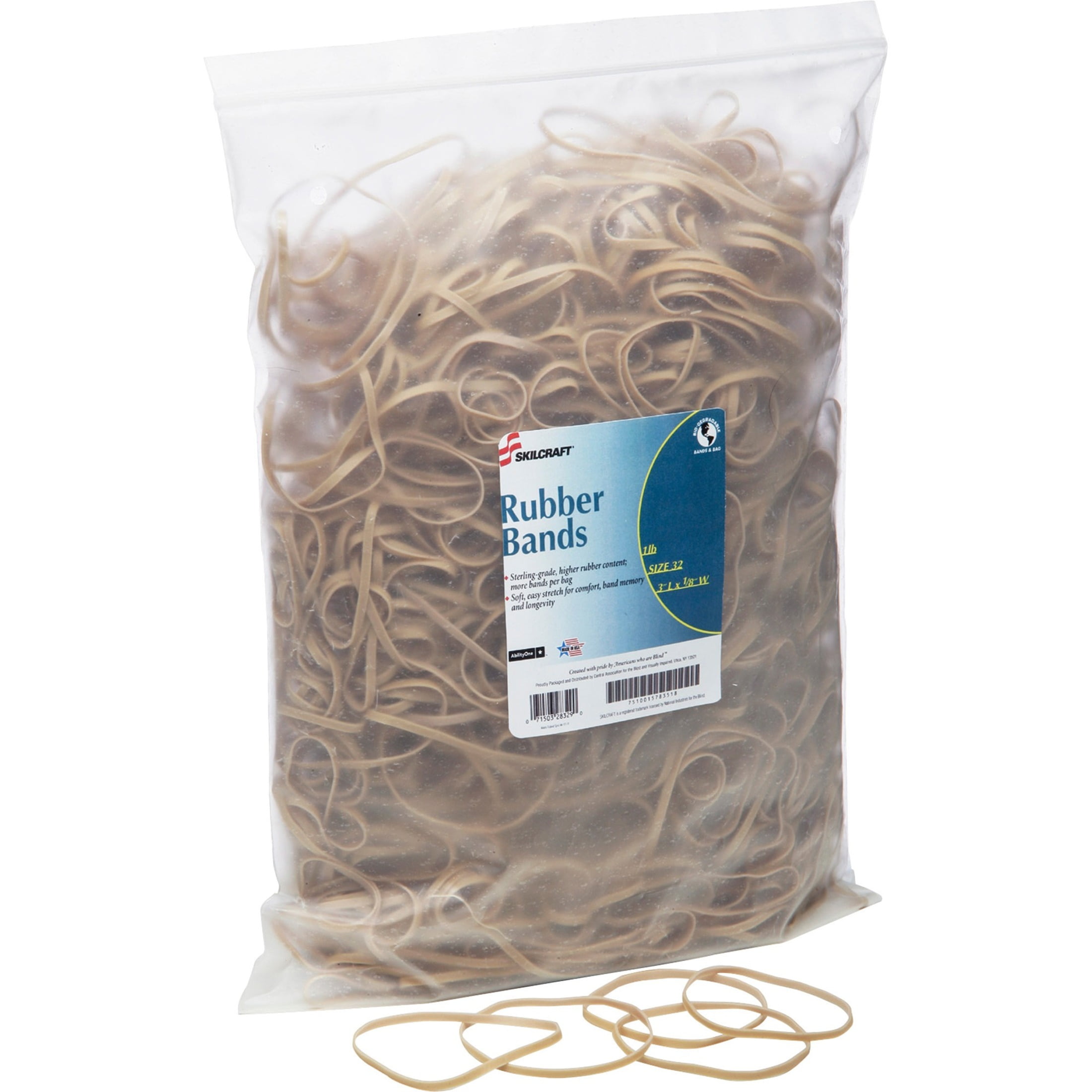 SKILCRAFT 7510015783518 Sterling Grade Rubber Band