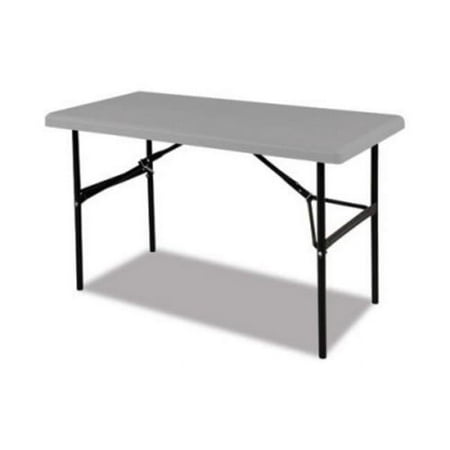 NSN6976843 48 x 24 x 20 in. Blow Rectangular Molded Folding Table Charcoal