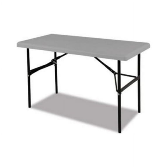 NSN6976843 48 x 24 x 20 in. Blow Rectangular Molded Folding Table Charcoal