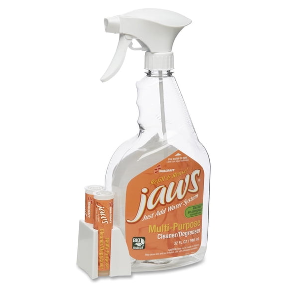 Skilcraft JAWS Multipurp Cleaner Kit, 6 Spray Bottles/12Cartridges, OE - NSN6005754