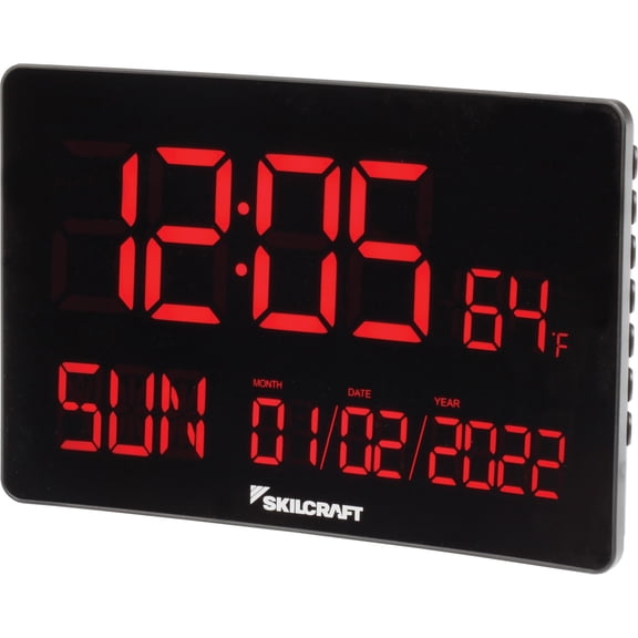 SKILCRAFT LED Self-set Digital Clock