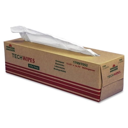 SKILCRAFT Low-Lint Wipe Towel Towel - 90 / Dispenser - 1350 / Carton - White