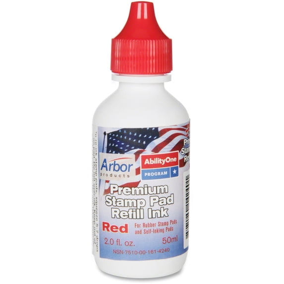 SKILCRAFT, NSN1614240, Stamp Pad Ink Bottle, 1 Each
