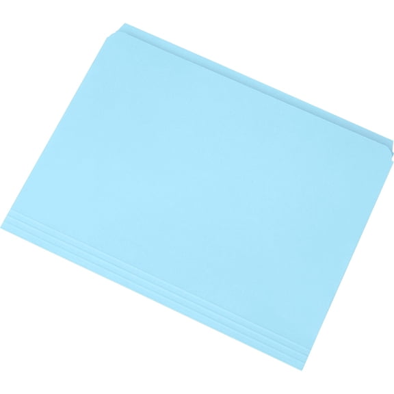 SKILCRAFT, NSN3649502, Straight Cut Scored Bottom File Folders, 100 / Box, Blue