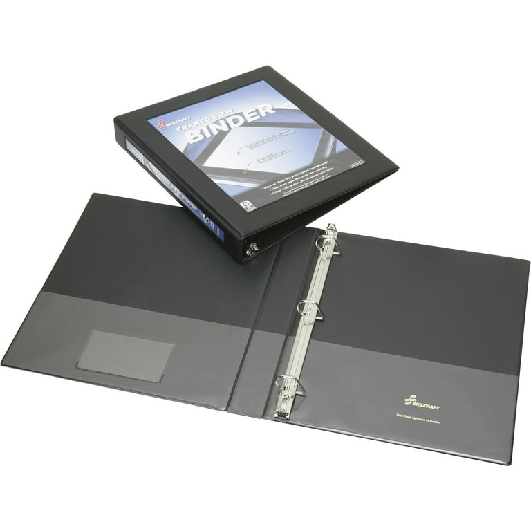 SKILCRAFT, NSN4621390, D-ring Frame View Binder, 1 Each