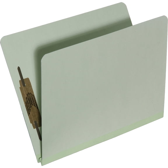 SKILCRAFT, NSN5567913, Full Top Tab Pressboard File Folders, 25 / Box, Light Green