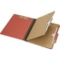 thumbnail image 1 of SKILCRAFT, NSN6006979, Pocket Style 6-part Letter Classification Folders, 10 / Box, Earth Red, 1 of 2