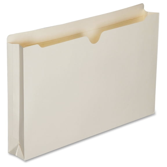 SKILCRAFT, NSN6321021, Double-ply Tab Expanding Manila File Jackets, 50 / Box, Manila
