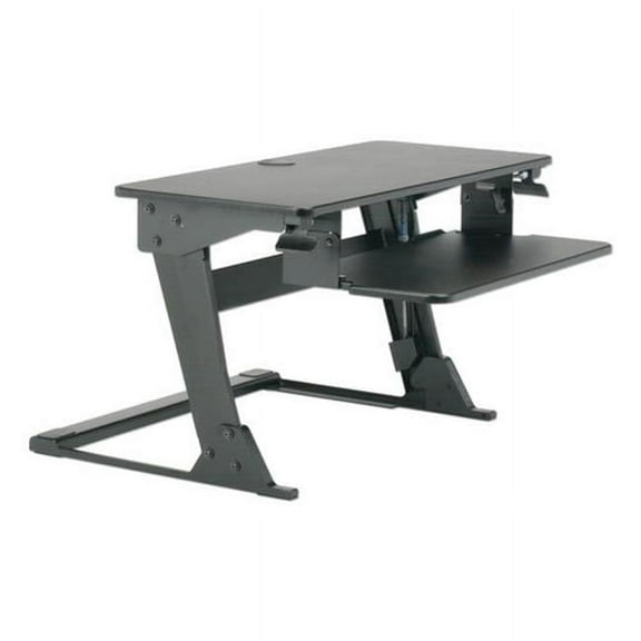 SKILCRAFT, NSN6810786, Sit Stand Workstation, 1 Each, Black