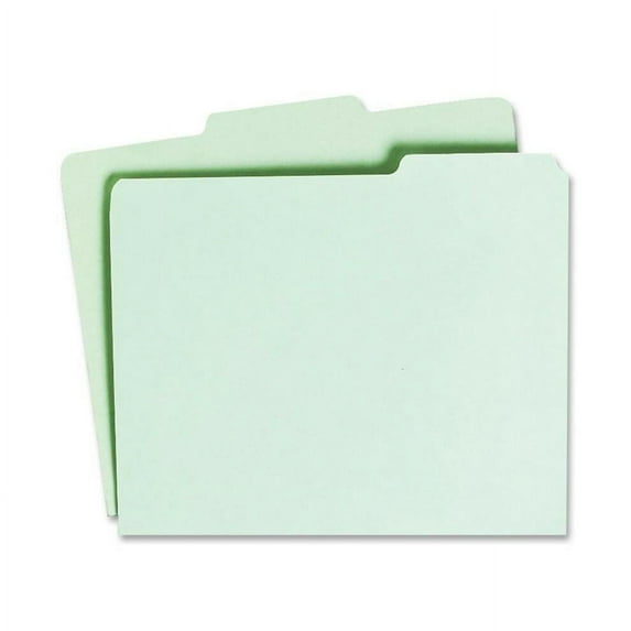 SKILCRAFT, NSN9886515, Blank Pressboard Card Guides, 100 / Pack, Green