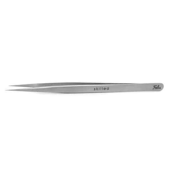 SKILLED by Fabu PRO, Professional False Eyelash Extension Tweezers – Lash Extension Tools for Lash Fan Isolation & Application – Smooth Stainless Steel Grip & Soft-Tension Precision, Experienced Techs
